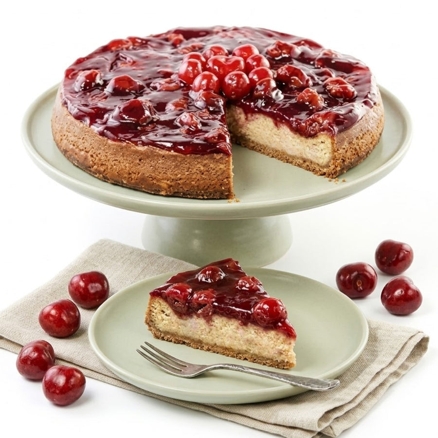 Chocolate Cherry Cheesecake, 9-Inch, 2.8 lb