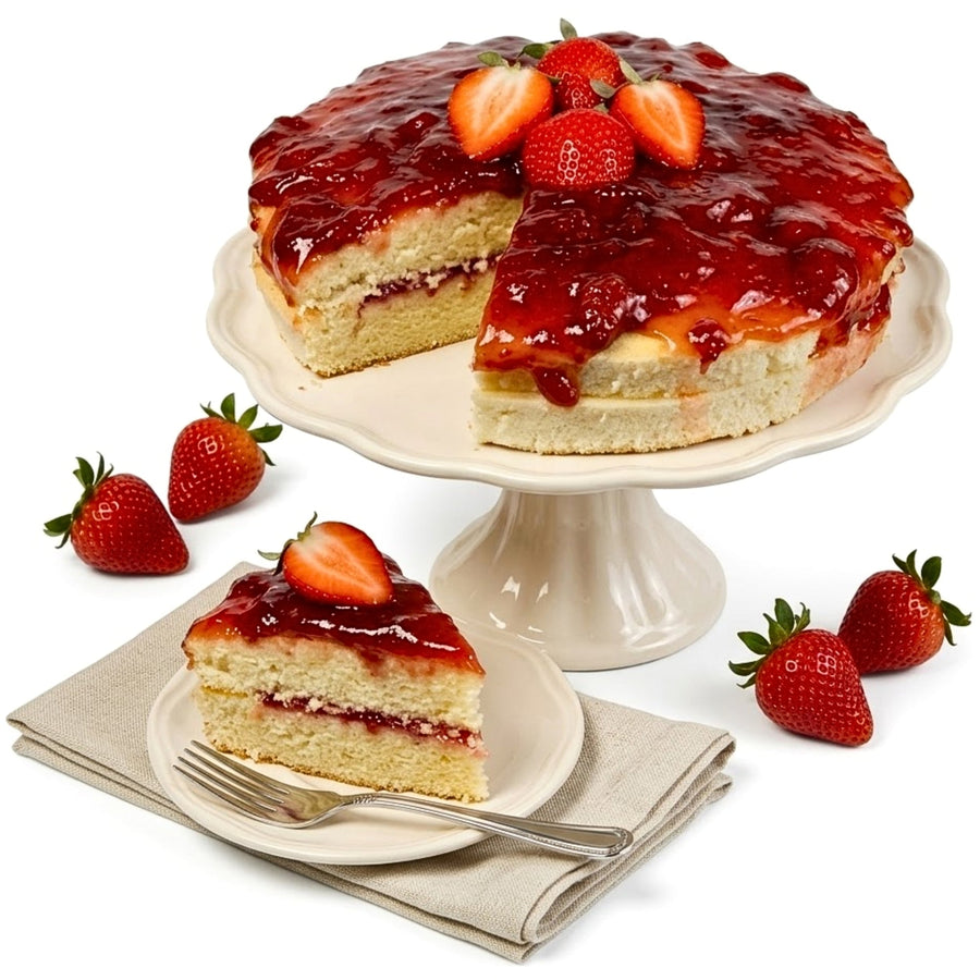 Sugar-Free Strawberry Cake, 9-Inch, 2 lb