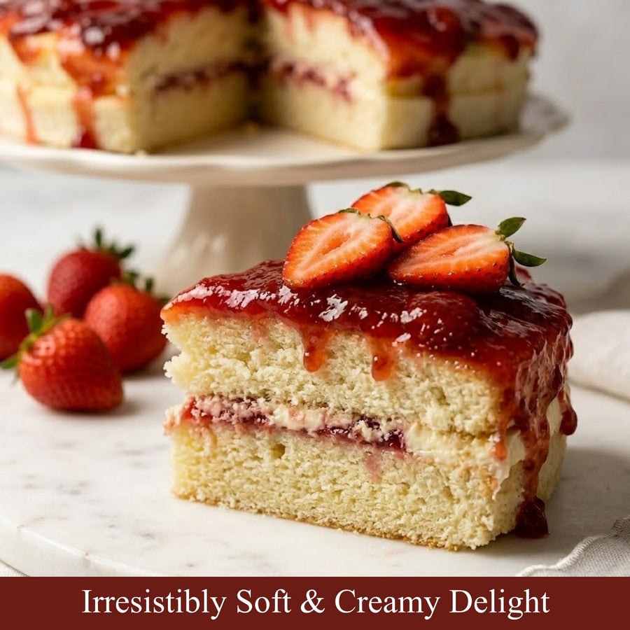 Traditional Strawberry Cake, 9-Inch, 2 lb