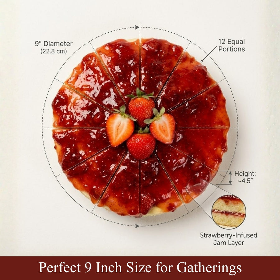 Traditional Strawberry Cake, 9-Inch, 2 lb