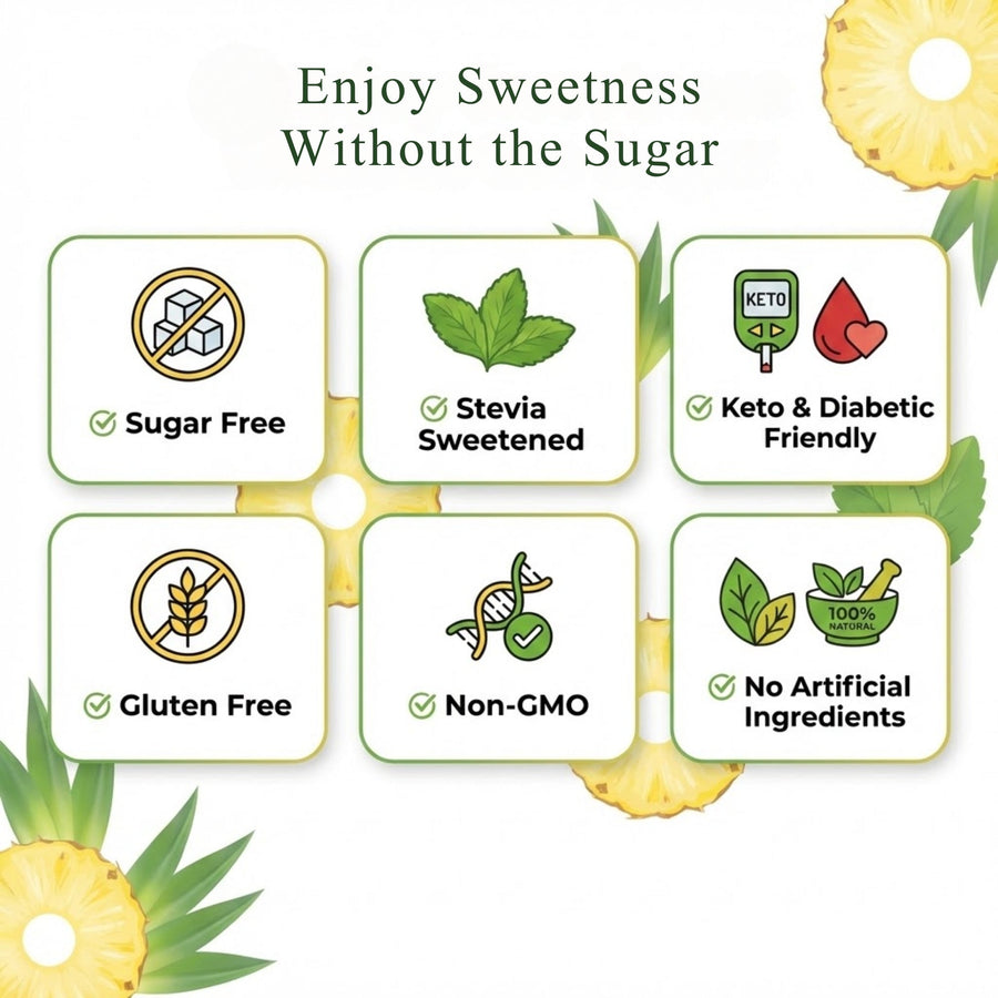 Sugar-Free Pineapple Hard Candy, 7 oz