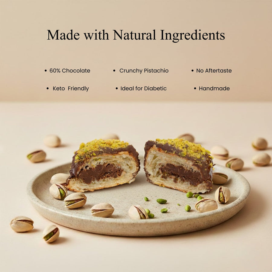Sugar-Free Dubai Pistachio Chocolate Cake, 2.2 lb