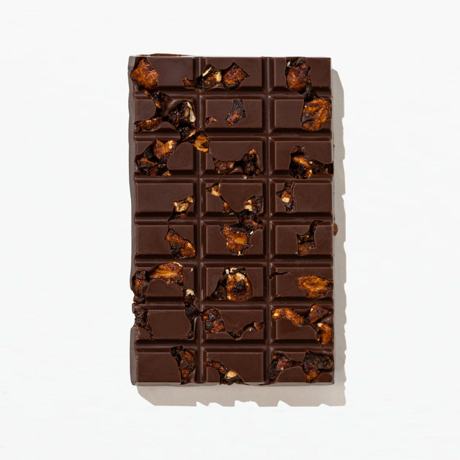 Unwrapped Peanut Praline Milk Chocolate Bar