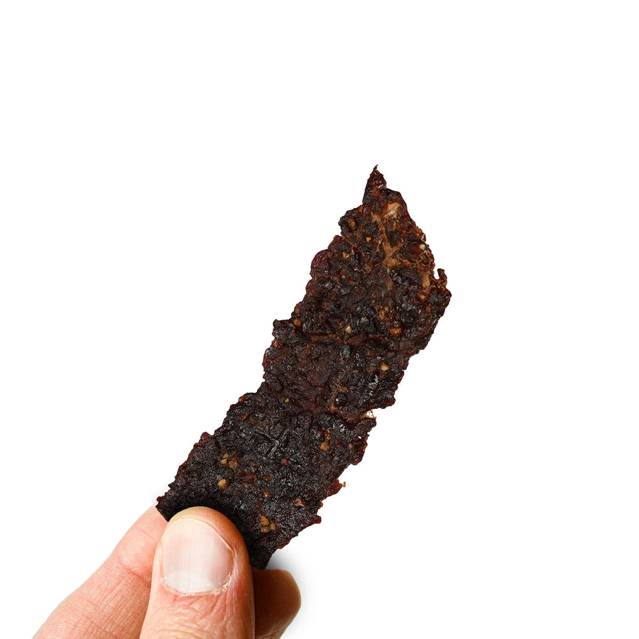Beer Maple BBQ Beef Jerky – 6-Pack (1 lb) — product image
