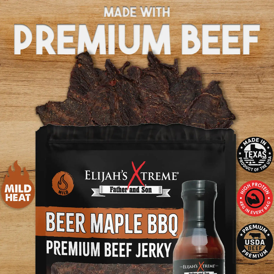 Beer Maple BBQ Beef Jerky — product image