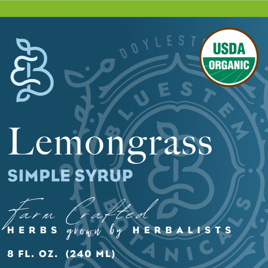 Organic Lemongrass Simple Syrup – botanical syrup photo 3
