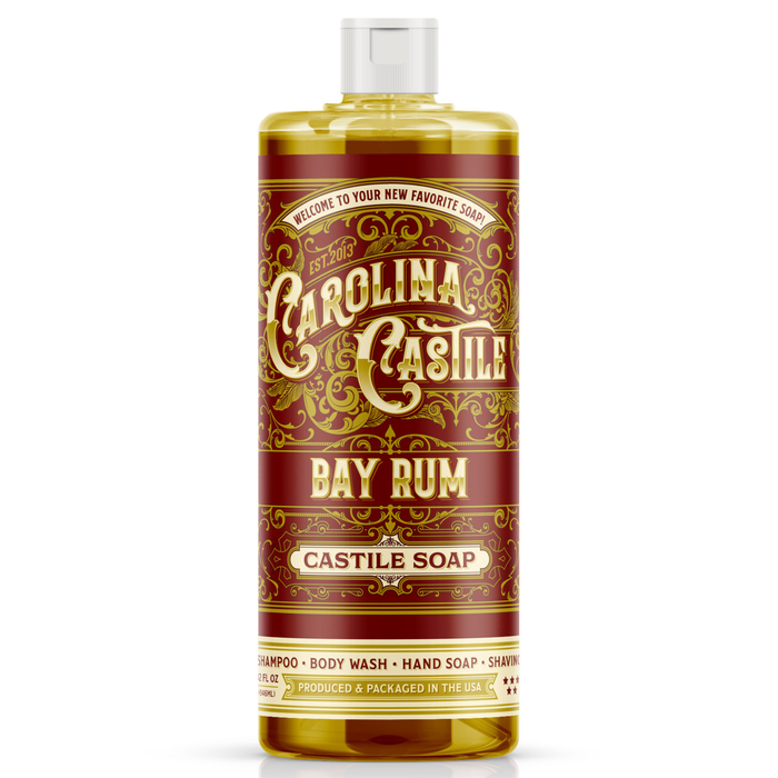 Bay Rum Liquid Castile Soap — 32 oz bottle