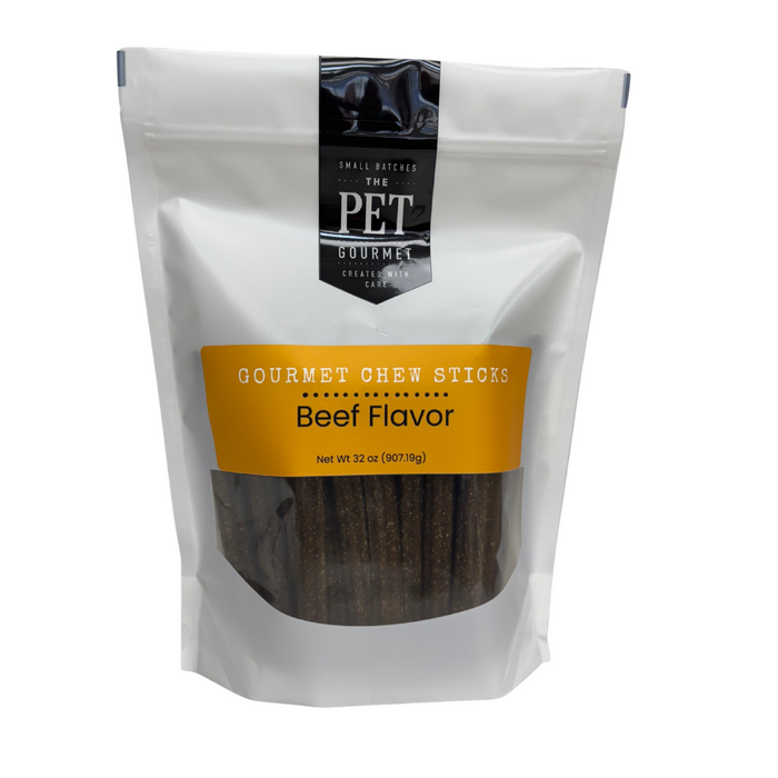 Large Beef Dog Chew Sticks – 2 lb Bag