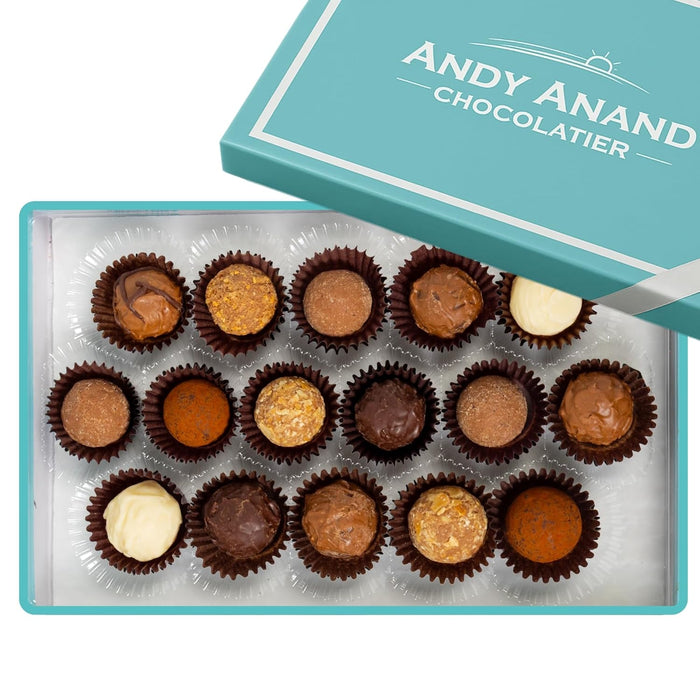 Assorted Belgian Chocolate Truffles Gift Box, 16 pc