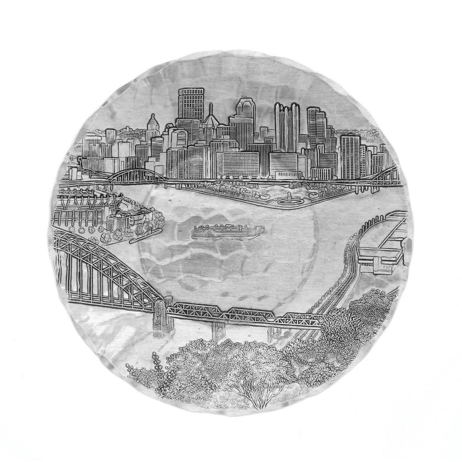 Product view of Pittsburgh Skyline Small Round Belmont Bowl