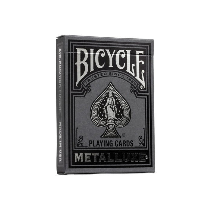 Bicycle Black and Silver Metalluxe Playing Cards – Premium Foil Edition