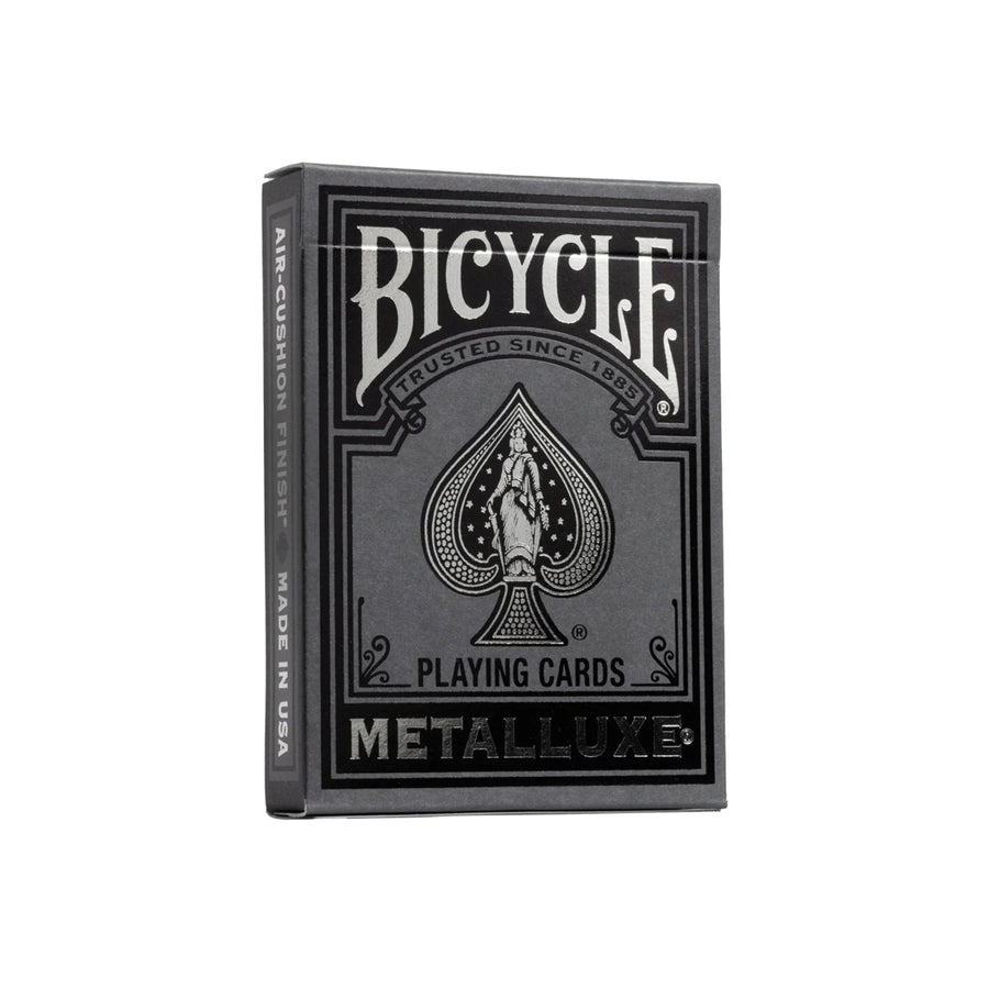 Bicycle Black and Silver Metalluxe Playing Cards – Premium Foil Edition