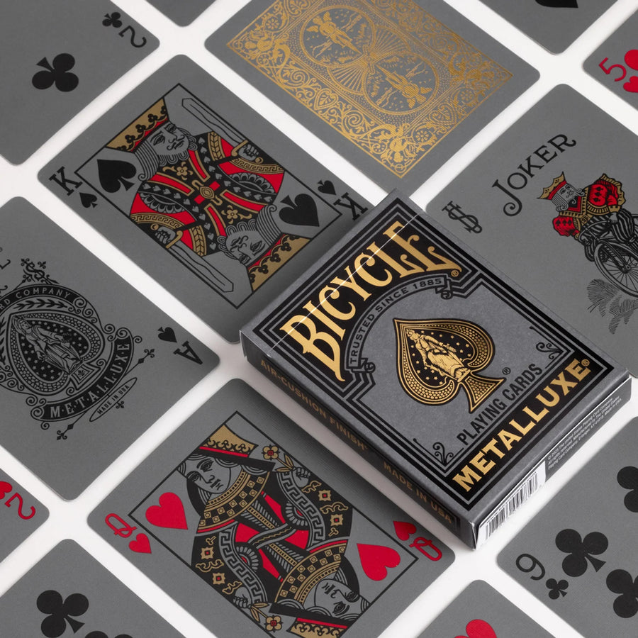 Gold MetalLuxe deck with conventional card faces