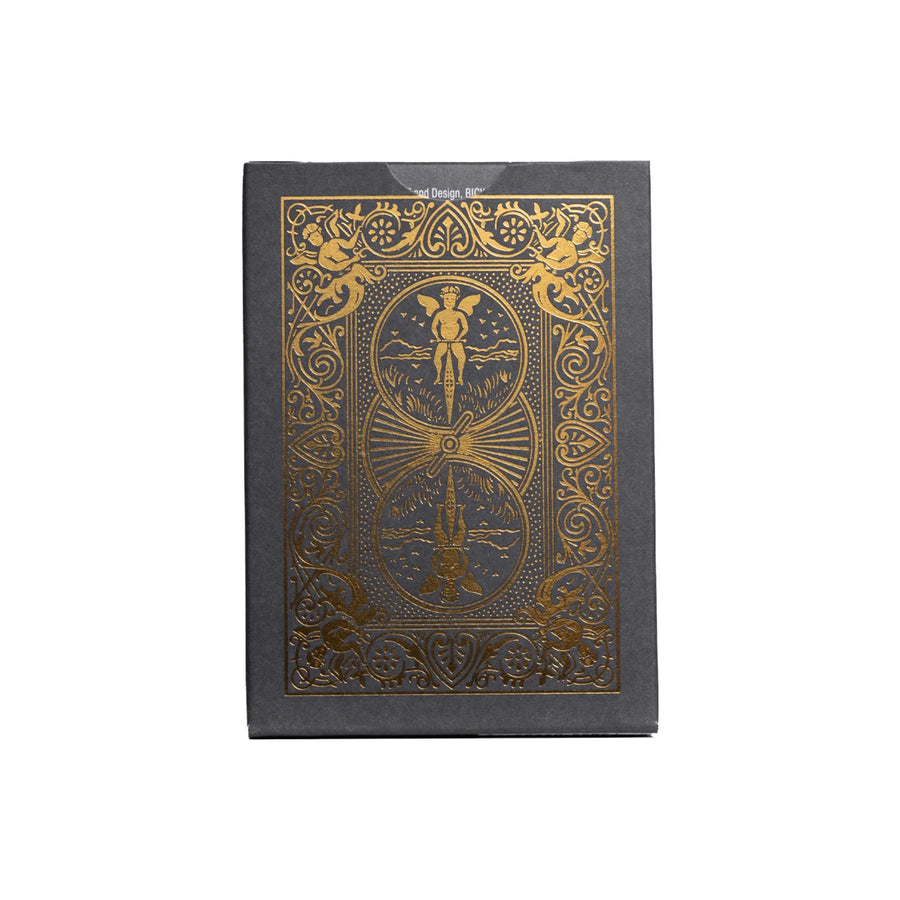 Black and gold foil Bicycle card back