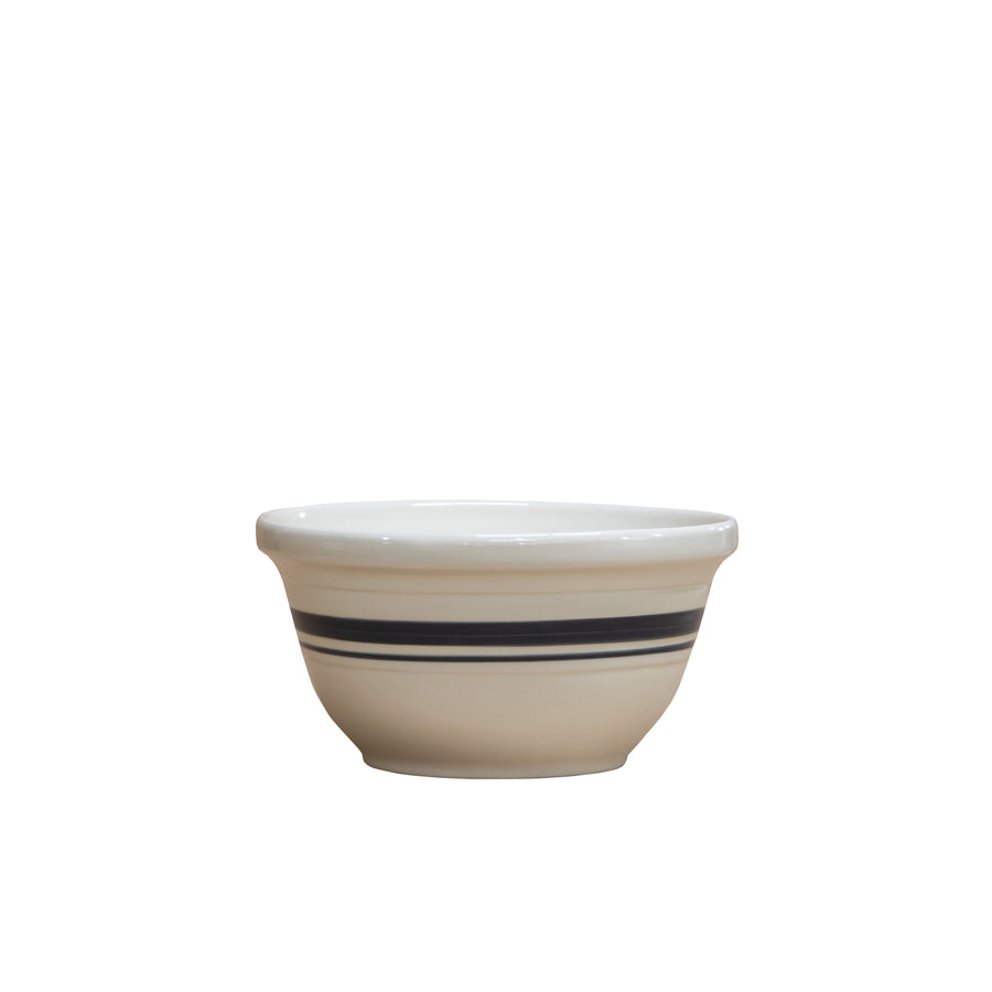 12-Inch Stoneware Mixing Bowl - Black Stripe