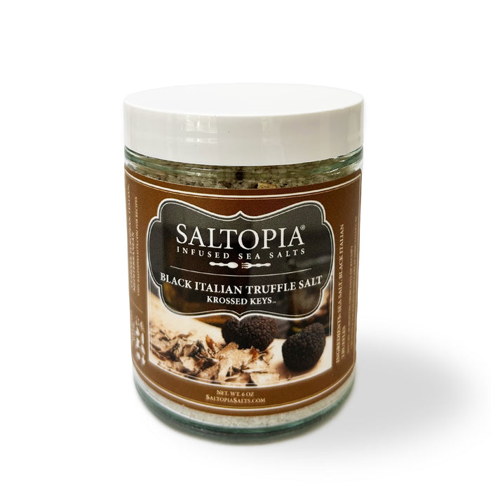 Product photo for Truffle Salt, Black Italian Truffles – KROSSED KEYS