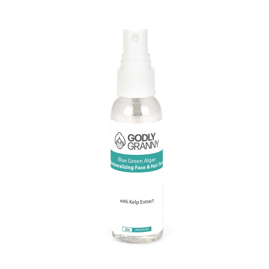 Blue Green Algae Face & Hair Toner with Kelp packaging