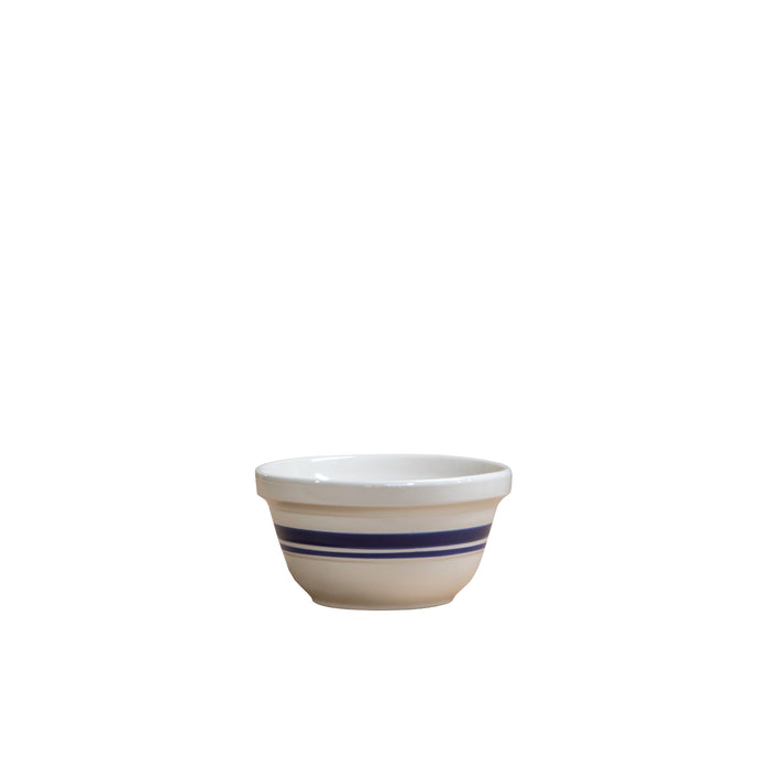 8-Inch Stoneware Mixing Bowl - Blue Stripe