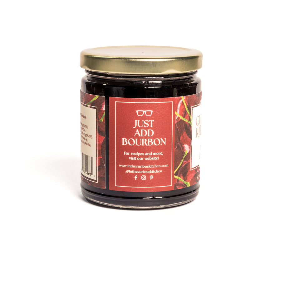 Boozy Cherries jar, Just Add Bourbon story panel