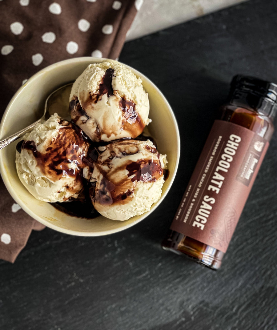 Bourbon Smoked Cacao Chocolate Sauce – 10 oz – additional product photo 2
