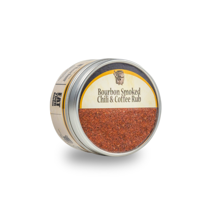 Bourbon Smoked Chili & Coffee Rub – Sweet & Savory – product packaging image