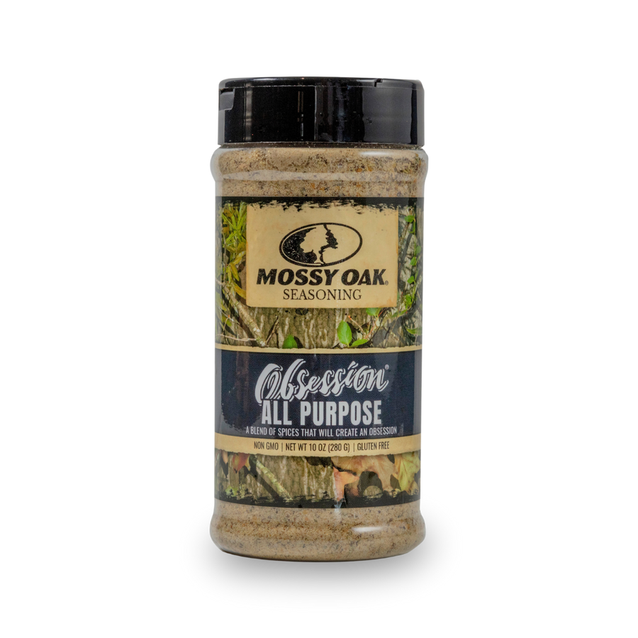Mossy Oak Obsession All-Purpose Seasoning – product packaging image