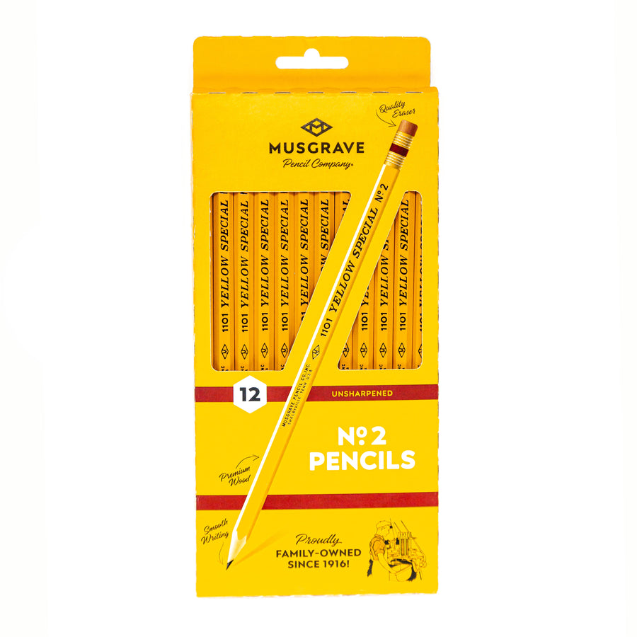 Front of the twelve-count Yellow Special No. 2 pencil box