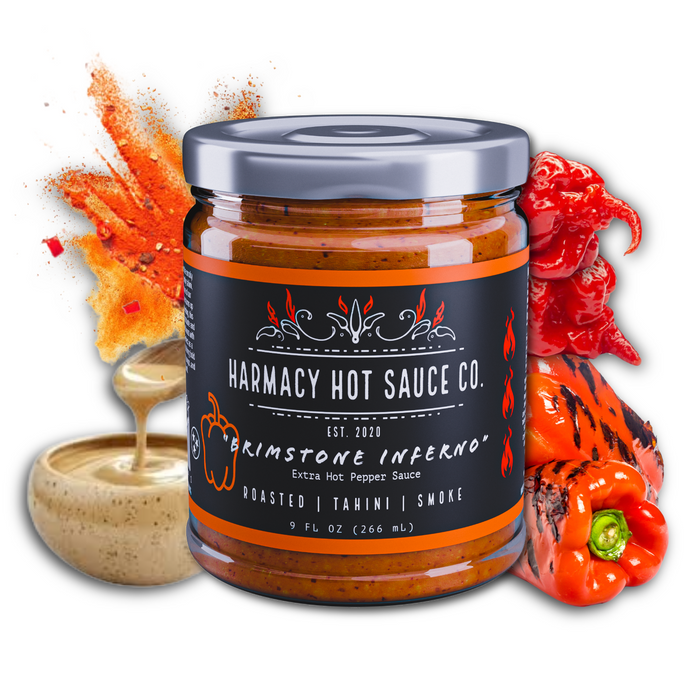 Brimstone Inferno - Extra Hot Roasted Red Pepper & Tahini (9oz) — product image