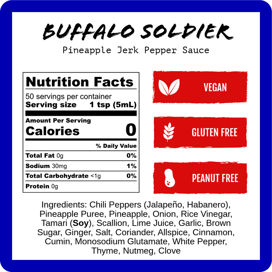 Exotic Eats Variety Pack — nutrition facts label 4 of 4