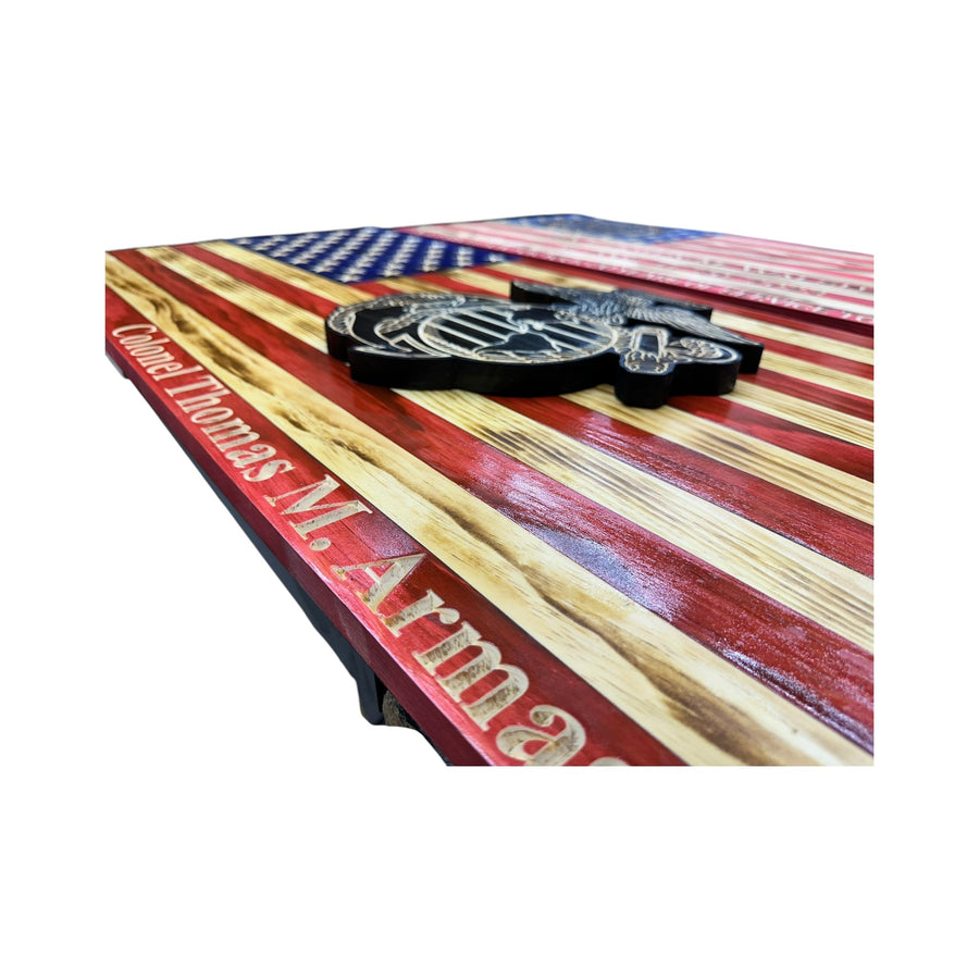 1. Personalized Marine Corps gift displaying custom military details