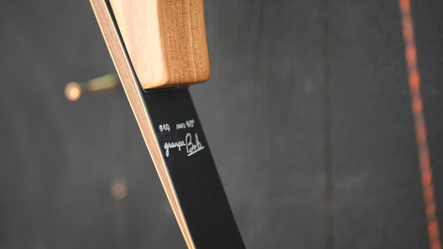 Bob Garner Recurve Replacement Limbs — limb draw-weight marking
