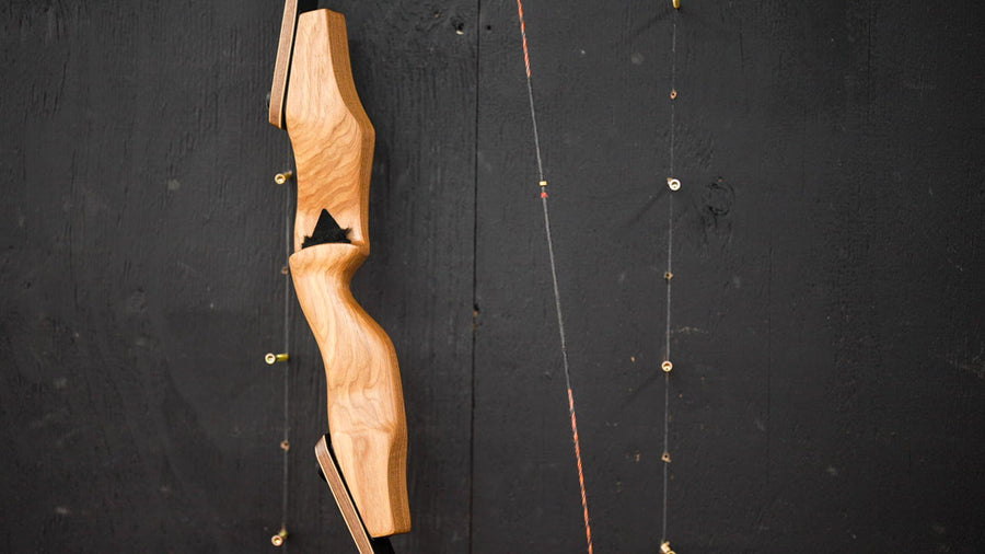 Bob Garner USA-Made Takedown Recurve Bow — riser and sight-window profile