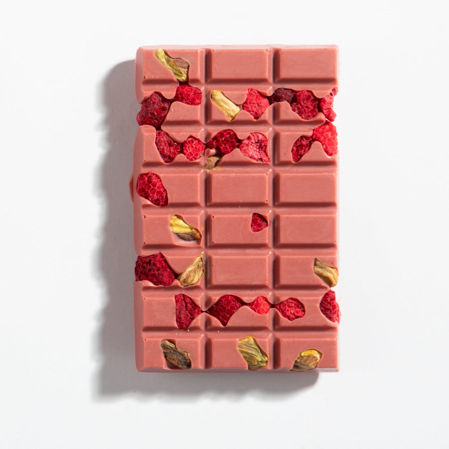 Unwrapped Ruby Chocolate Raspberry & Pistachio Bar