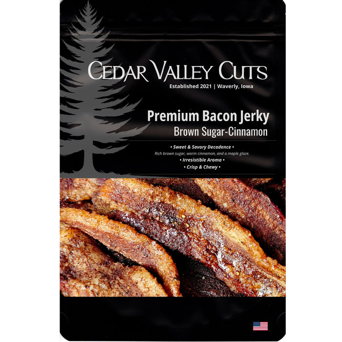 Brown Sugar-Cinnamon Premium Bacon Jerky – product photo 1
