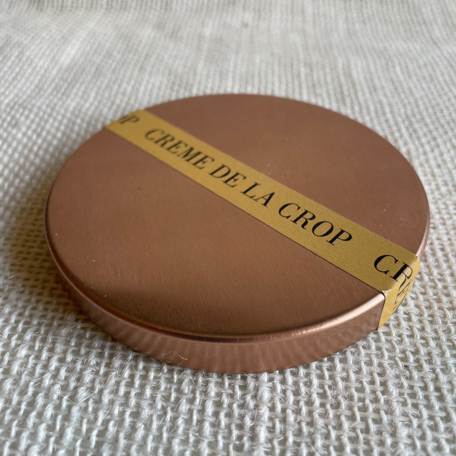 Malbec Soy Candle optional candle lid shown from above