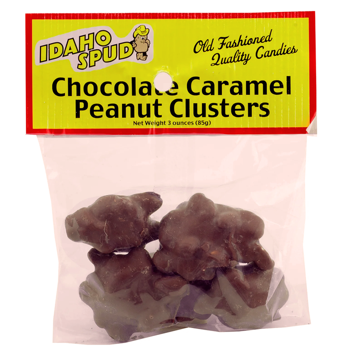 Chocolate Caramel Peanut Clusters – 3 oz Bag – candy product image 1