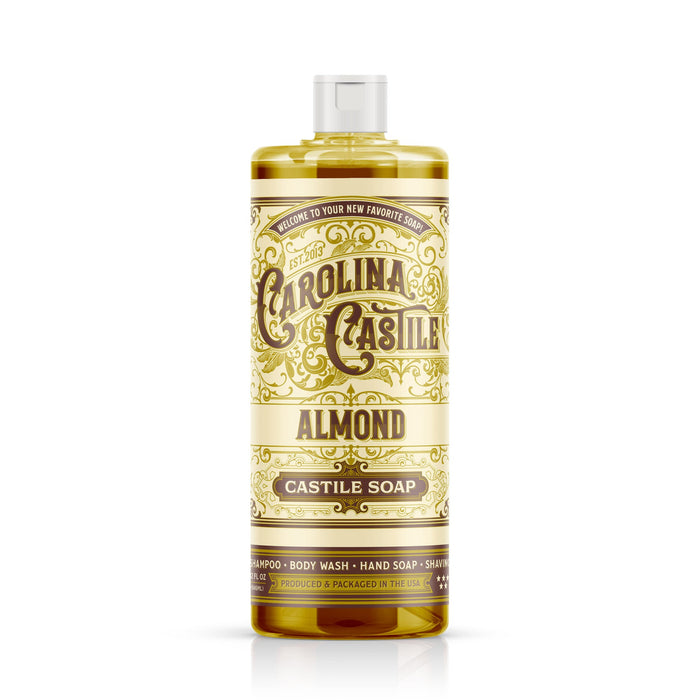 Almond Liquid Castile Soap — 32 oz bottle