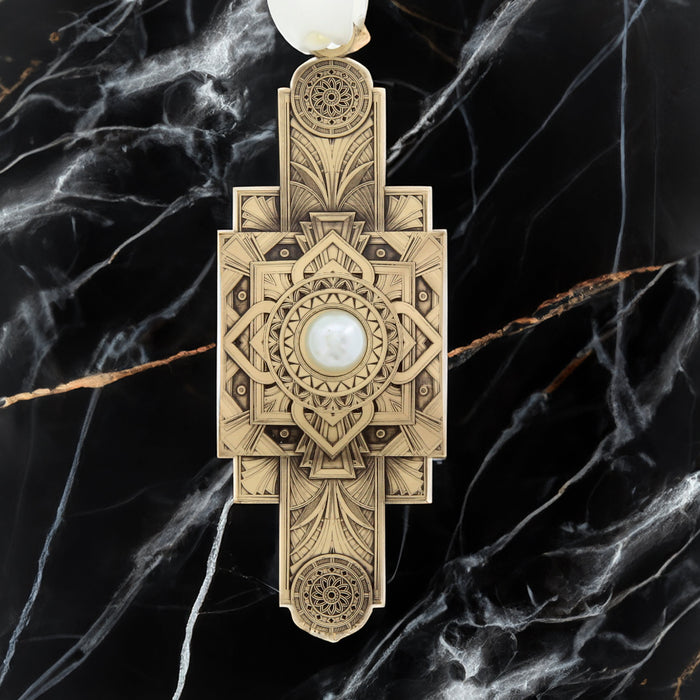 Styled display featuring Chrysler Century Ornament