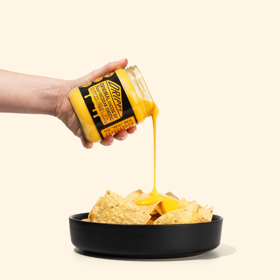 Original Cheddar Cheese Dip – Creamy Nacho Queso — product and serving view