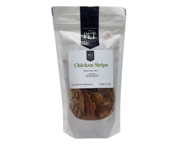 Crunchy Chicken Breast Dog Treat Strips – 5 oz