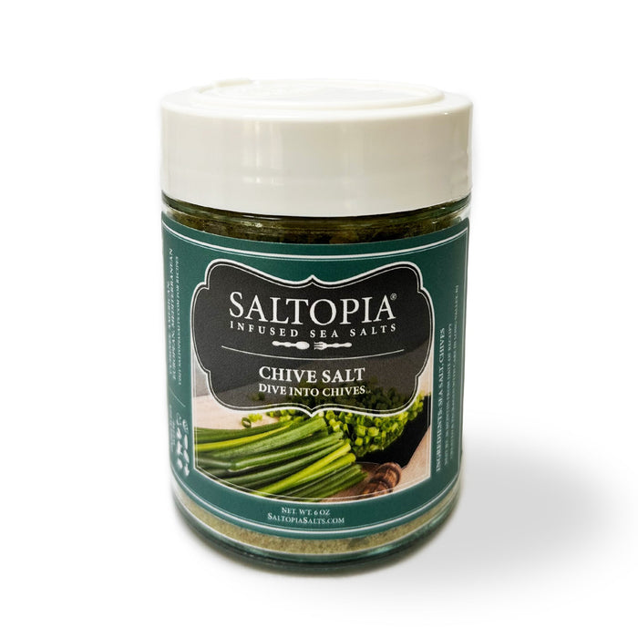 Product photo for Chive infused salt – DIVE INTO CHIVES