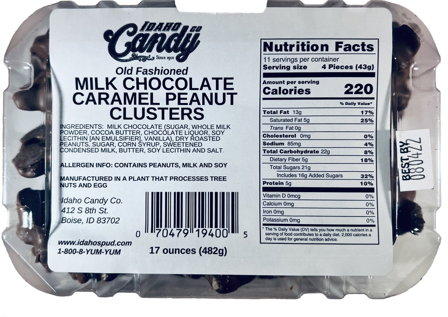 Chocolate Caramel Peanut Clusters – 17 oz Tub – candy product image 3