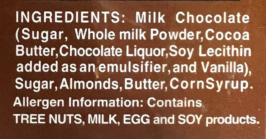 Owyhee Butter Toffee - Chunk Size - Chocolate - 1lb