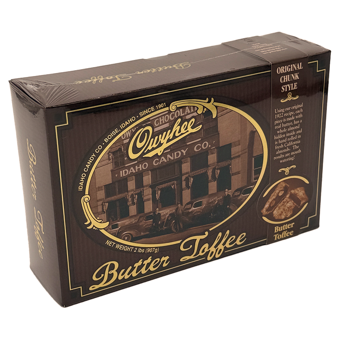 Owyhee Butter Toffee Chunks – 2 lb – product image 1 showing Owyhee butter toffee