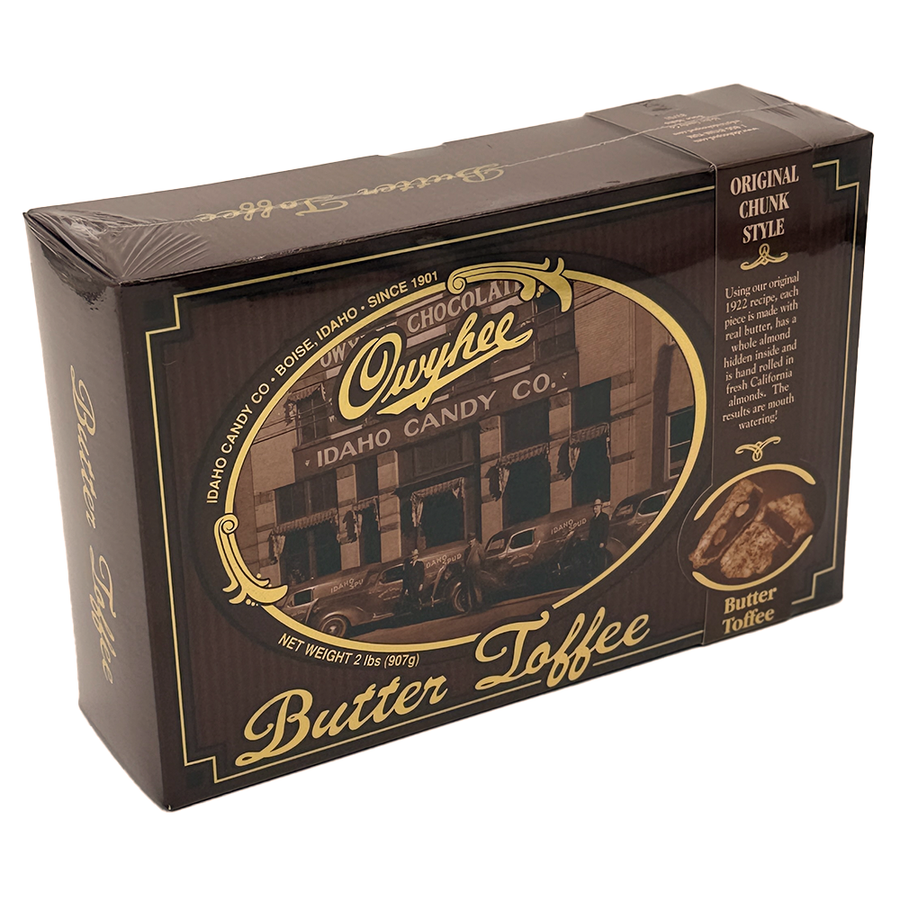 Owyhee Butter Toffee Chunks – 2 lb – product image 1 showing Owyhee butter toffee