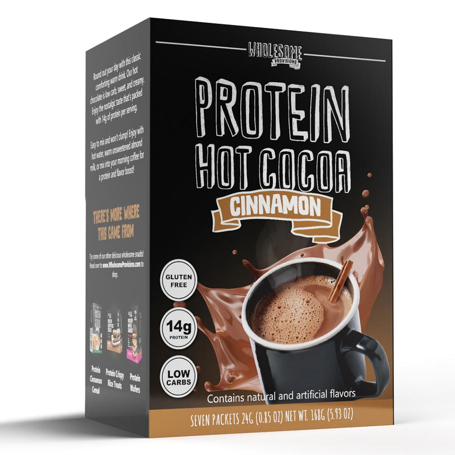 Cinnamon Protein Hot Chocolate: Cinnamon hot cocoa box.