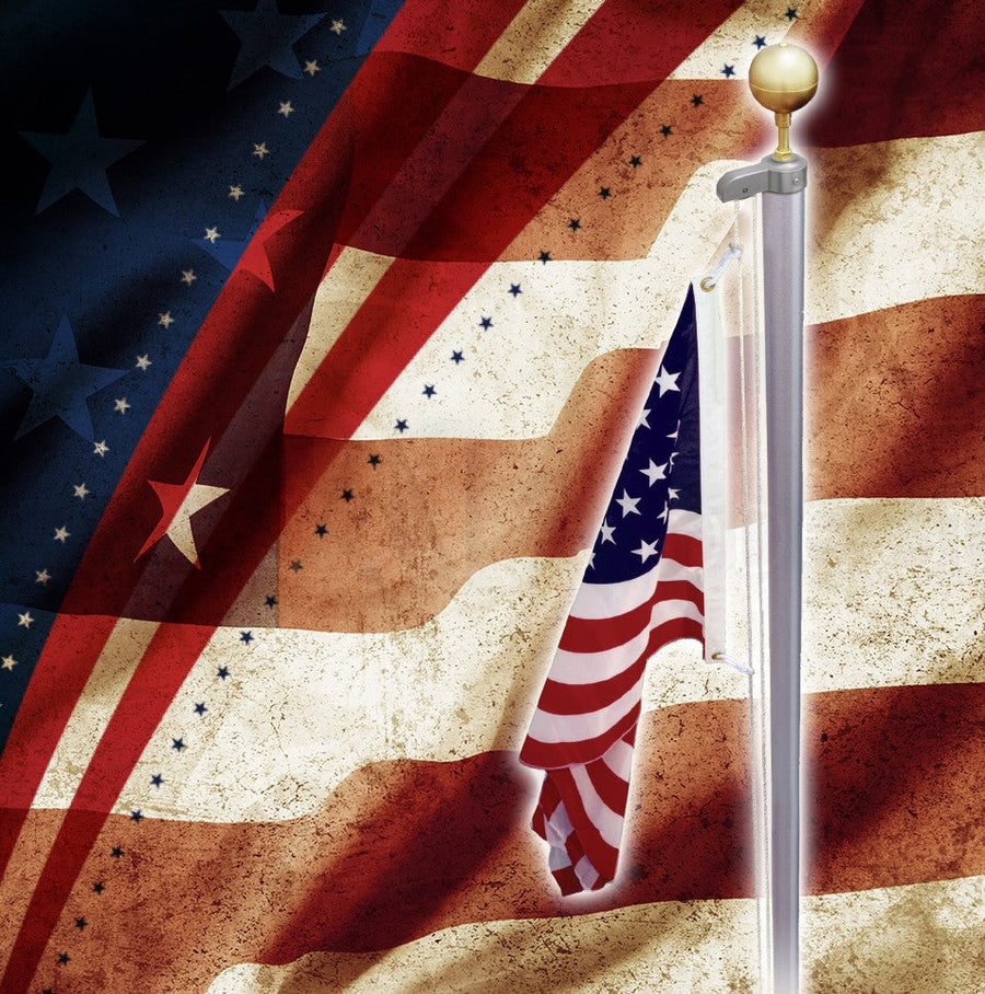 Classic Rope Flagpole Kit — flag attachment swivel or locking hardware (image 7)