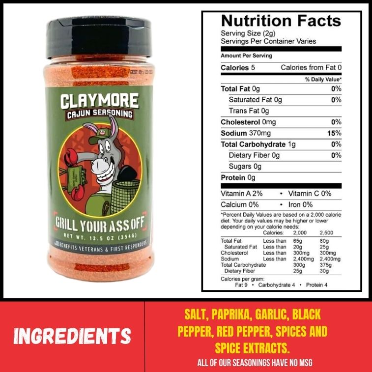 Claymore Cajun Seasoning — product photo 6 of 6