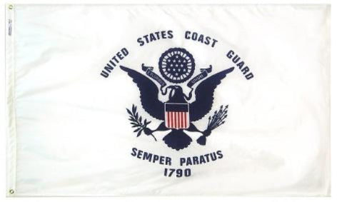 American-made U.S. Coast Guard flag for outdoor flagpole display