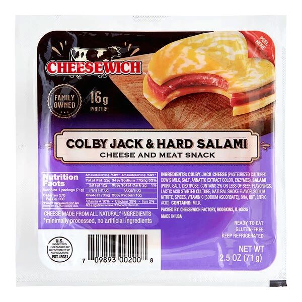 Cheesewich Cheese & Meat Snack Sandwich, 2.5 oz